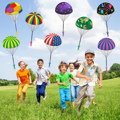 Ynybusi 10 Pcs Parachute Toys for Kids, Cool Outdoor Flying Toys Parachute Men for 3 4 5 6 7 8 9 10 Year Old Boys Kids, Best Easter Basket Stuffers Valentines Gifts Idea 2026 for Kids Party Favors