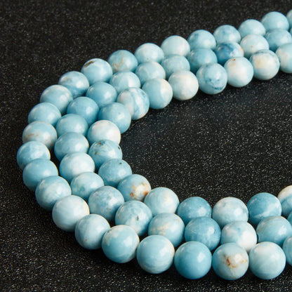 100pcs 8mm Larimar Beads Natural Gemstone Beads Round Loose Beads for Jewelry Making