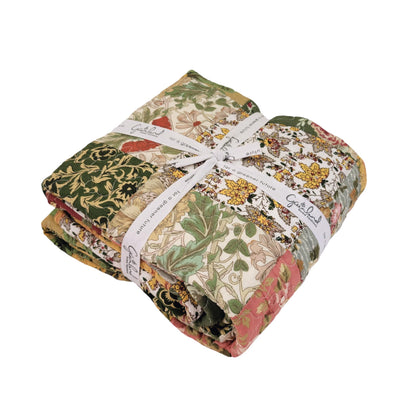 Greenland Home Antique Chic Quilted Patchwork Throw, 50" x 60" , Multicolor