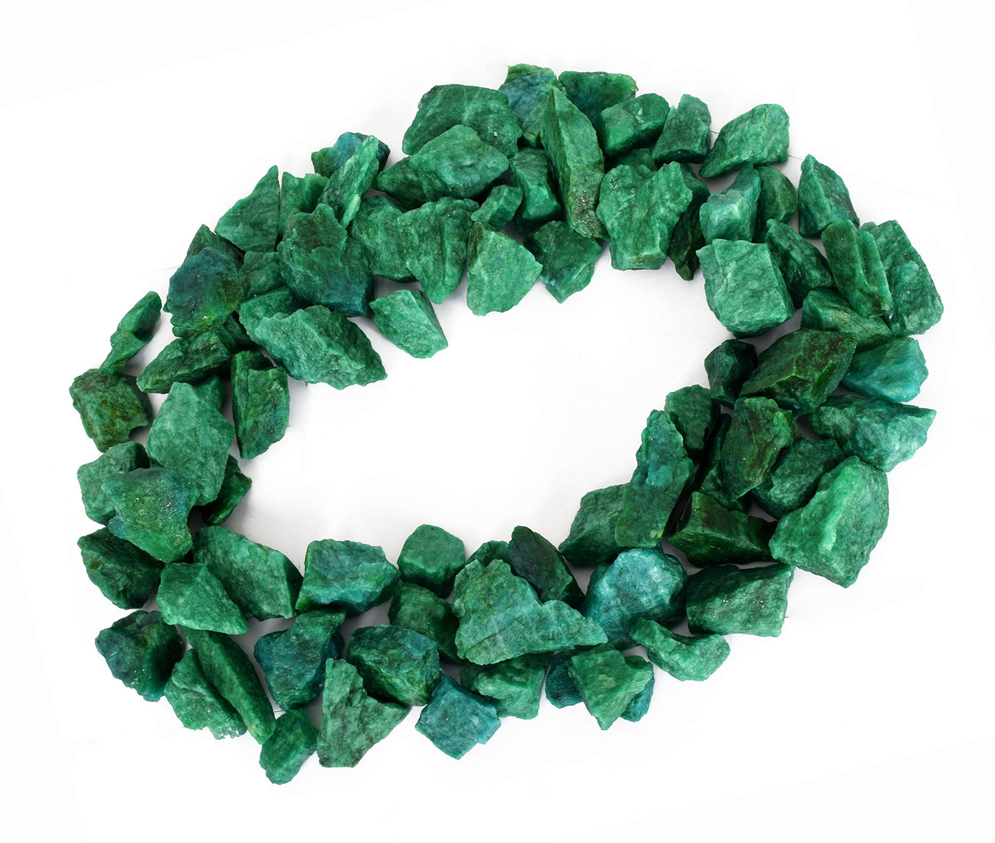 GEMHUB Green Emerald Gemstones Lot Natural Loose Raw Stones for Jewelry Making Pendants Necklaces Rings