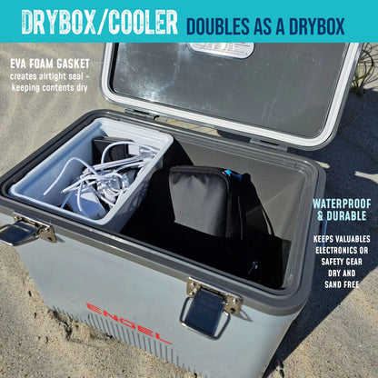 Engel UC30 30qt Leak-Proof, Air Tight, Drybox Cooler and Hard Shell Lunchbox for Men and Women in Camo