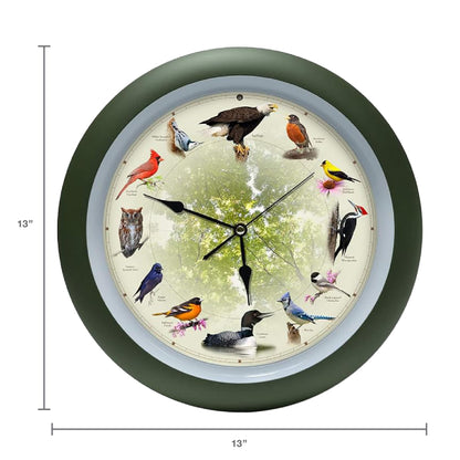 Mark Feldstein, Limited Edition 20th Anniversary Singing Bird Clock, 13 Inch