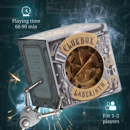 iDventure Cluebox Cambridge Labyrinth | Wooden Escape Room Puzzle Box | Engaging Brain Teaser with Hidden Money Compartment | Unique Gift for Adults