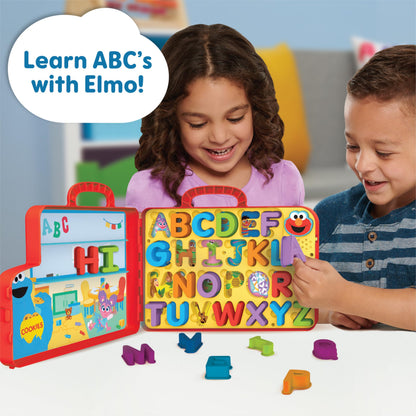 Sesame Street Elmo’s Learning Letters Bus Activity Board, Preschool Learning and Education, Kids Toys for Ages 2 Up by Just Play