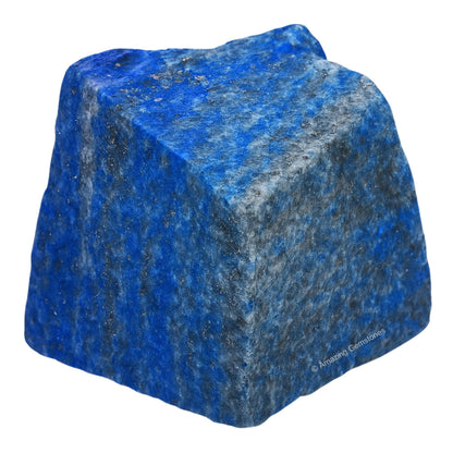 Amazing Gemstone Lapis Lazuli Raw Crystals and Healing Stones, Natural Rocks for Tumbling and DIY Raw Stones and Crystals (5 Pieces)
