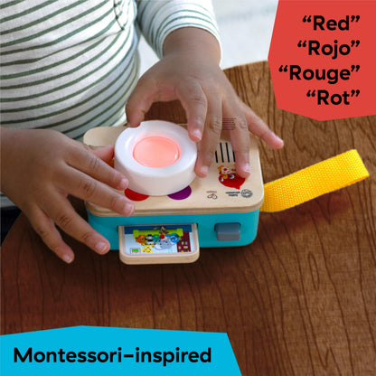 Baby Einstein + Hape Learning Lens Toy Camera for Pretend Play, Ages 6 Months and Up
