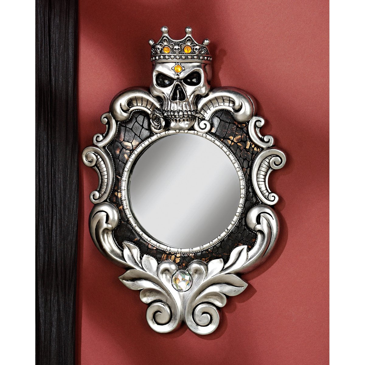Design Toscano QS23526 The Fairest One of All Wall Mirror, Silver