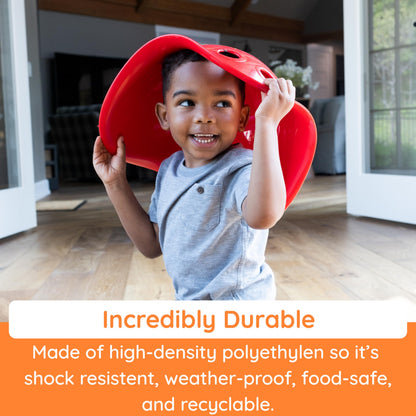 Fat Brain Toys bilibo by MOLUK, bilibo Seats for Toddlers and Kids, Indoor/Outdoor Play, Toys for Ages 2-4, Blue