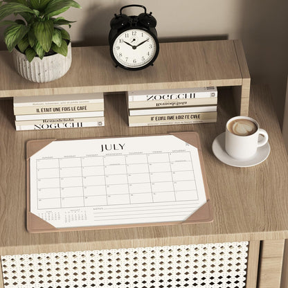 Jotsome Desk Calendar 2026-2027 with Desktop Mat, Desk Pad Calendar From Now to June 2027 14x10.5 inch, Desk Blotter Calendar for Home Office and School, Easy Planning, Gift for the Holidays, Apricot