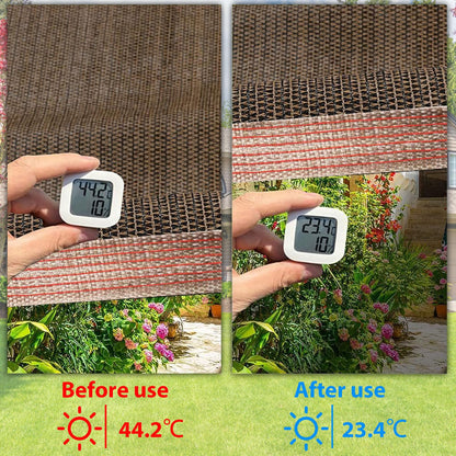 LCYFBE 90% Sun Shade Cloth with Grommets, 5 x 10 FT Pergola Shade Cover Canopy, Mesh Tarp Sun Screens for Patio, Outdoor, Garden, Backyard, Mocha