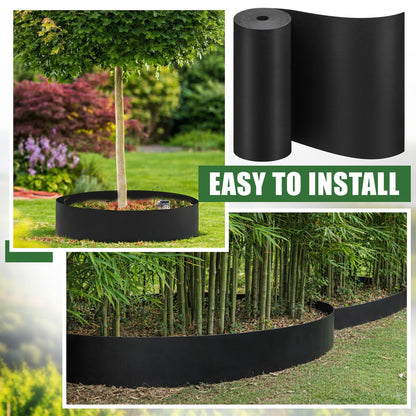 Briwooody 24 Inch X 98 ft Tree Root Barrier Plant Grass Weed Barrier Garden Edging for Landscape Edging Blocks