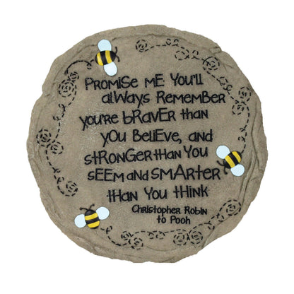 Spoontiques - Garden Décor - Promise Me Stepping Stone - Decorative Stone for Garden