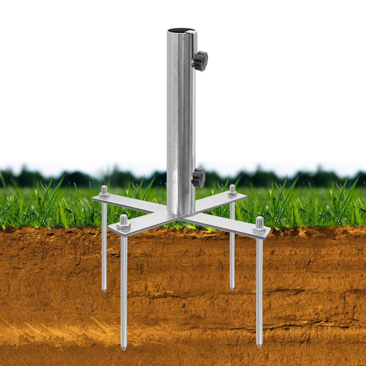 AVCMOTO Umbrella Stand Outdoor Base, Heavy Duty Outdoor Umbrella Base, Detachable for Easy Carry, 18.7 Inch Beach Umbrella Sand Anchor for Beach, Lawn, Sand, Patio