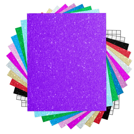 SHARE&CARE Mother's Day, Mom Gifts Glitter Vinyl Permanent Adhesive Sheets (12"x10", 12 Packs), 10pcs Shimmer Assorted Colors & 2 Transfer Tapes, Craft, Women Gift for Mom, Wife,Her (Shimmer12)