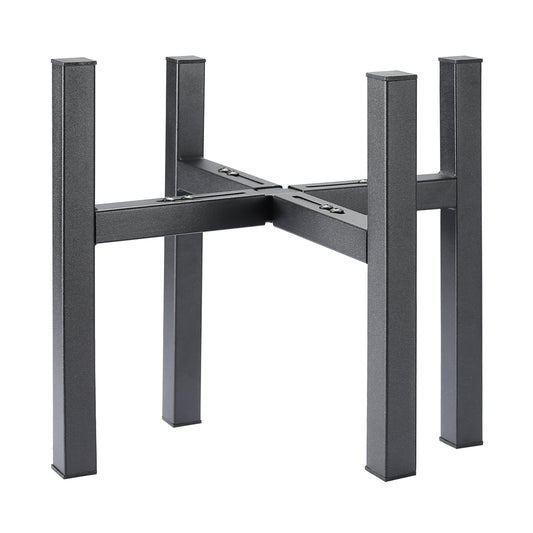 Metal Plant Stand for Large Plants, Adjustable Width Fits 10-12 Inch 14 Inch 16 Inch Pot,Outdoor Plant Stands for Indoor Plants Multiple Tall,Black Planter Stands for Patio and Window 1 Pack.­