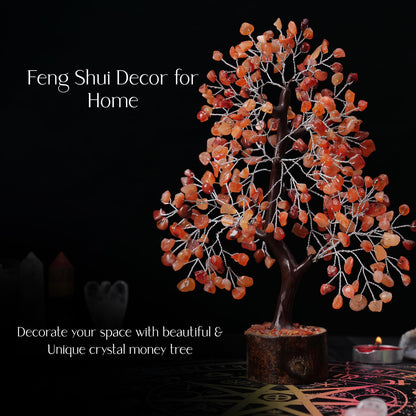 PYOR Carnelian Crystal Tree, Crystals Home Decor, Gemstone Tree, Gemstones and Crystals, Spiritual Gifts for Women, Feng Shui Decor, Good Luck Gifts