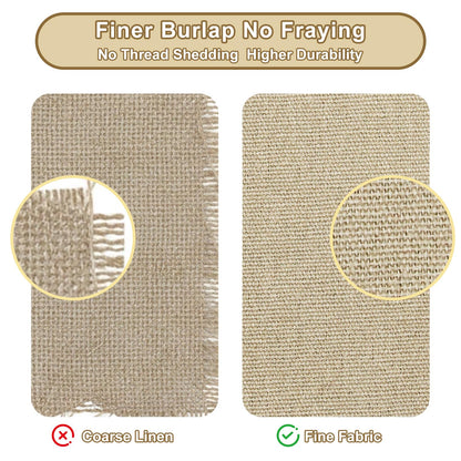Reusable DIY Custom Banner Kit, 28 Burlap Flags, 87 Cardstock Letters/Numbers, 210 Double-Sided Adhesive Dots, Personalized Party Banner for Birthday, Baby Shower, Wedding, Graduation