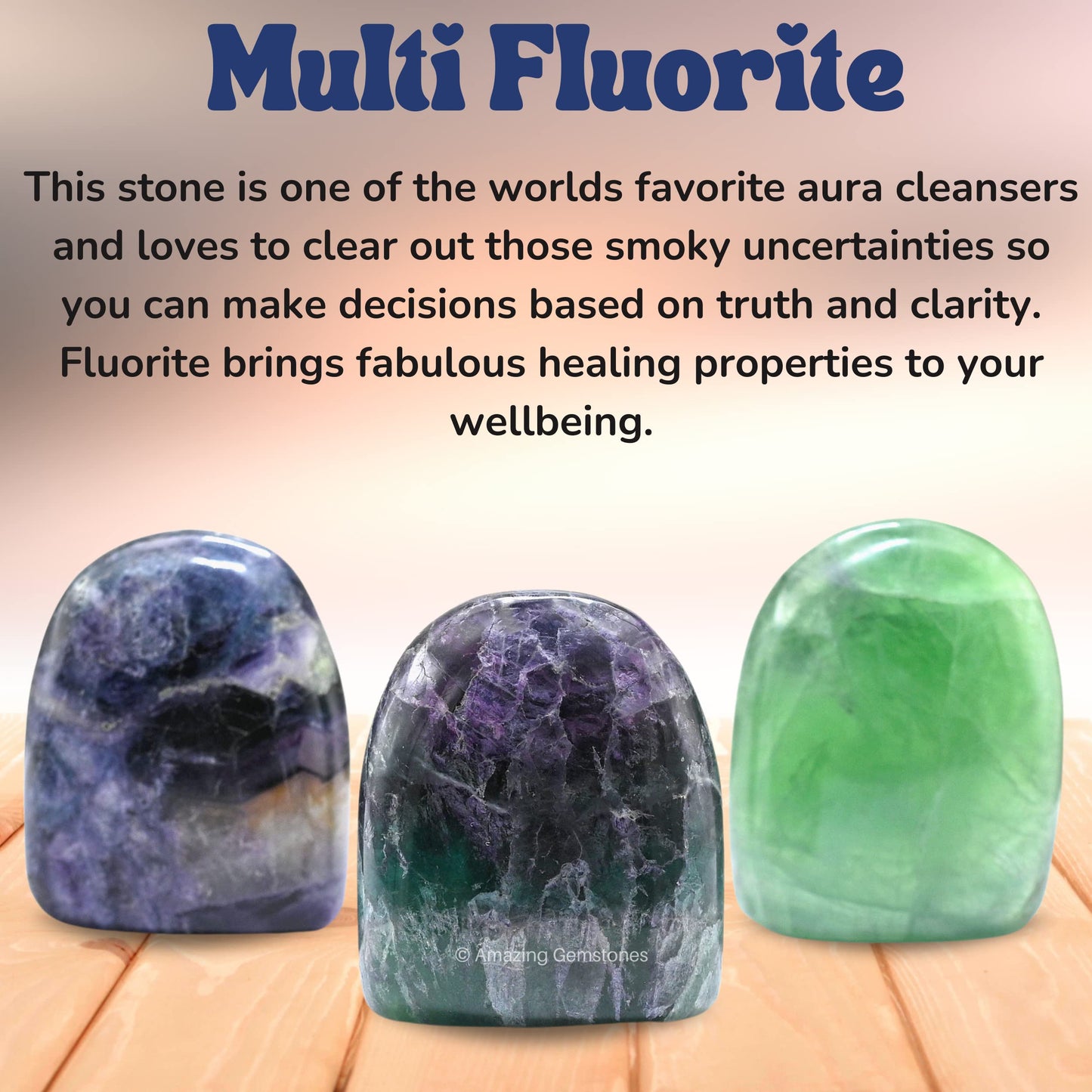 Amazing Gemstone Large Multi Fluorite Crystal Standing Palm Stone - Multi Fluorite Palm Stones & Crystals, A++ Grade Gemstones & Crystals - Healing Crystals & Healing Stones Office Home Decor Gifts