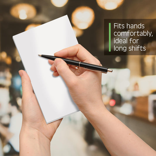 Better Office Products Blank Scratch Note Pads, 4" x 6" Pads, Server Notepads, 50 Sheets per Pad, Memo Pads, Gummed Binding for Easy Tear-off (24 Pack)