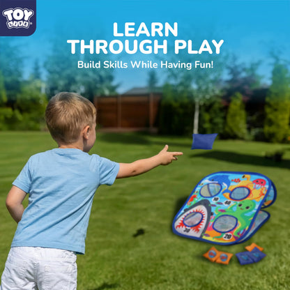 TOY Life Toddler Outdoor Toys for Kids Ages 4-8, Bean Bag Toss, Outside Yard Games for Kids Cornhole, Indoor Lawn Backyard Games Birthday Family Party Toddler Game, Gift for Boys 3 4 5 6 7