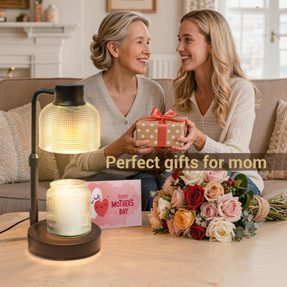 KLL Candle Warmer Lamp with Timer: Mothers Day Gifts, Gifts for Mom, Birthday Gift for Women - House Warming Gift New Home Decor - Wax Melt Warmer for Scented Jar Candles