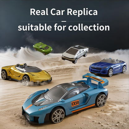 Yewkou Toys Cars 18-Pack, 1:64 Scale Die-Cast Metal Vehicles Set, Includes Pickup, Racing Cars,Sports Cars for Display or Play, Great Gift for Kids Age 3 Years and Up (18 Pack)