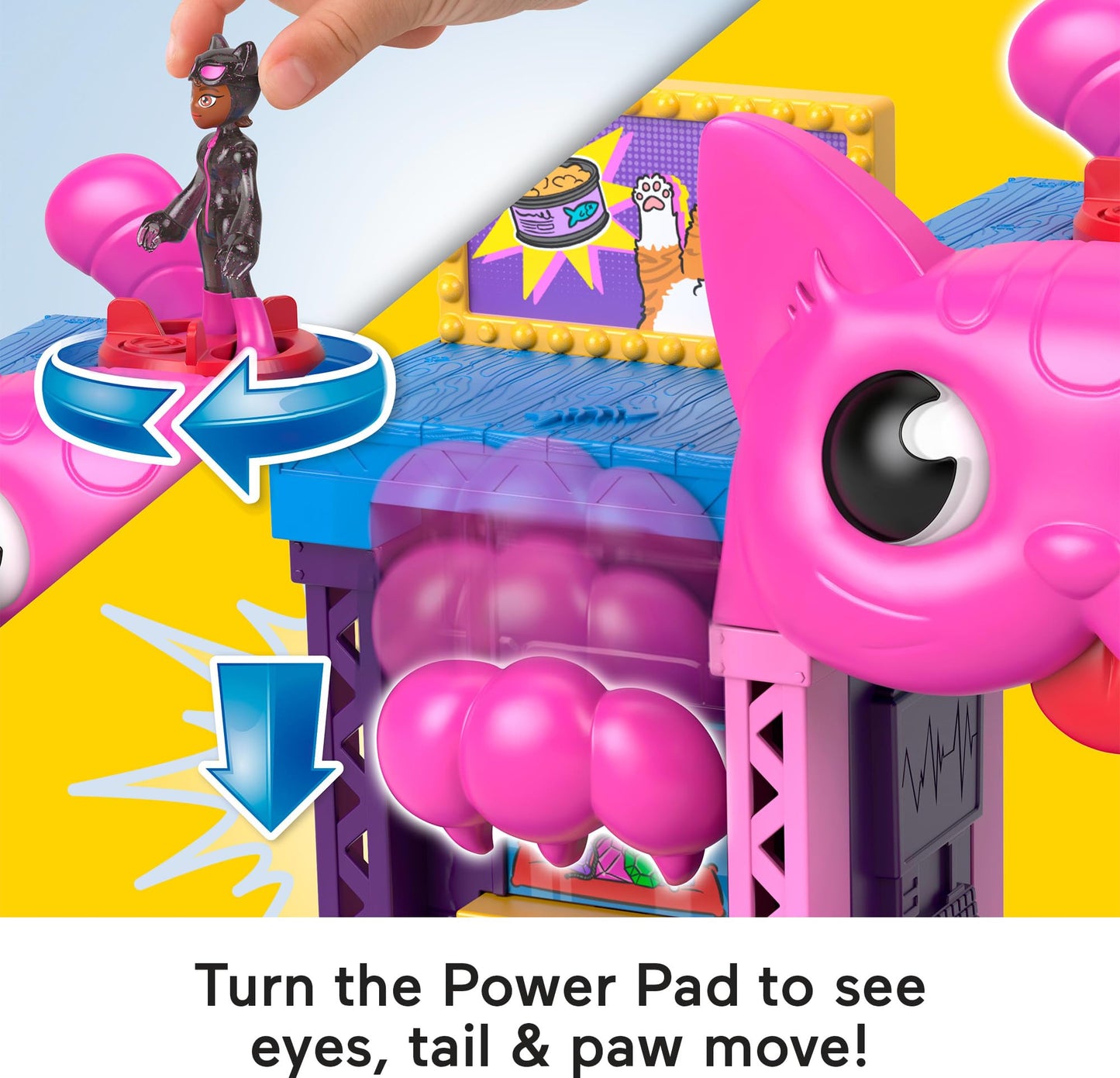 Fisher-Price Imaginext DC Super Friends Toy Catwoman Playhouse Playset with Figure & Accessories for Pretend Play Kids Ages 3+ Years
