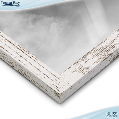 Icona Bay - 4x6 Wall Hanging Picture Frames Collage with 8 Openings - Distressed White, 2 Pack - Casual Style Engineered Wood Frames - Wall Mount Only - Bliss Collection