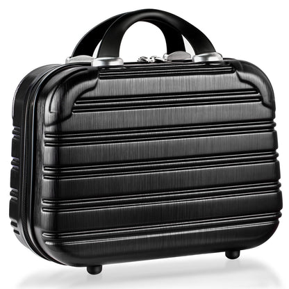 14-Inch Makeup Train Case Hardshell PC+ABS Travel Cosmetic Organizer, Makeup Storage Box for Toiletry Durable Portable Gifts for Women.