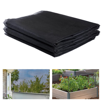 Stronger Garden Mesh Netting - 10 x 12 ft PP Nanocomposite Bird Net Barrier, Mosquito Netting Screen for Outdoor Plants Vegetables Patios Balconies Terraces, Shading Rate 33% (Black)