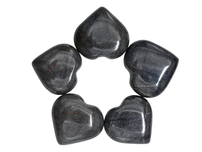 Amazing Gemstone Blue Aventurine Crystal Heart Palm Stone - Pocket Massage Worry Stone for Natural Body Chakra Balancing, Reiki Healing and Crystal Grid