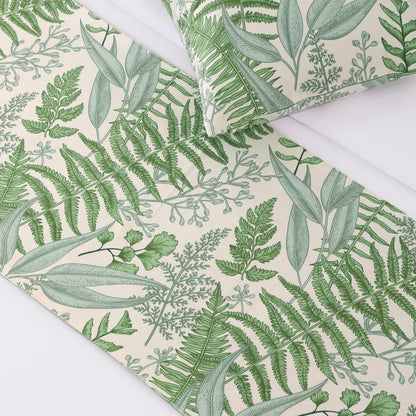 AMBERIS Forest Pattern Bed Runner, Soft and Cozy Bed Scarf Country Style Decoration (Pillowcases Sold Separately)