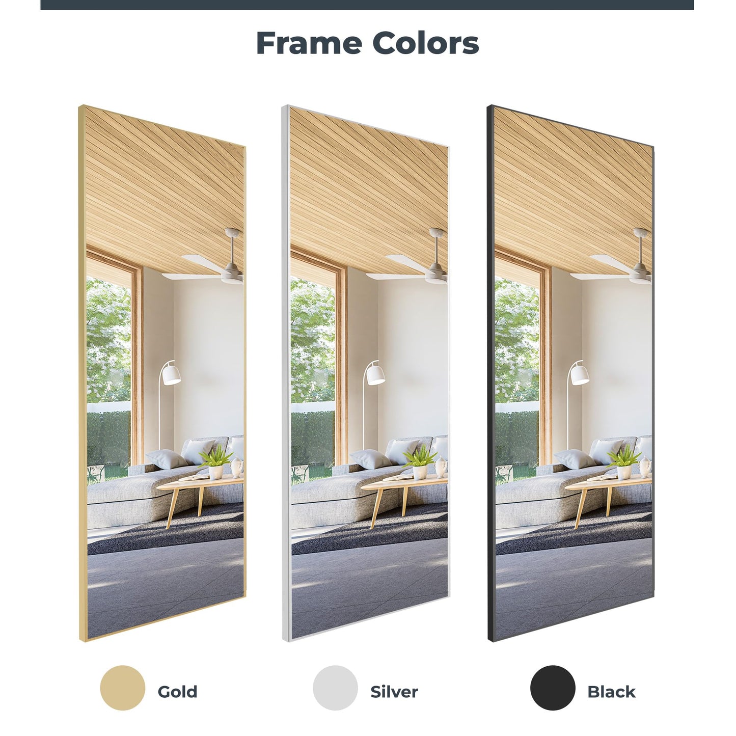 Unbreakable Glassless Mirror Ultra Light Shatterproof Wall Mounted Large Mirror for Dance Studio and Bedroom,0.04mm Nano Film, 30" x 40" Black
