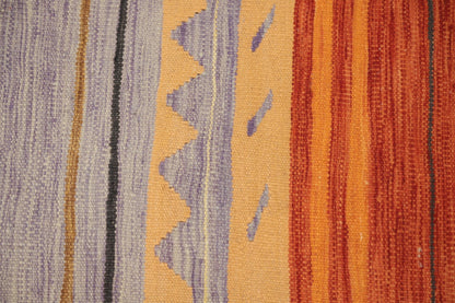 RugSource Southwestern Collection, 2x4 Rug, Hand Woven Oranges & Rust Tribal Rug, Oriental 100% Wool Carpet for Foyer, Entryway and Hallway