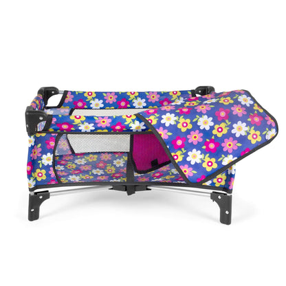 Baby Doll Crib Set, Toy Pack n Play Bassinet Blanket & Carry Bag for Baby Doll Playpen Fits up to 20" Doll | Allows for Easy Compact Folding for Storage Toy,