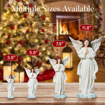BESBLEE Nativity Sets for Christmas Indoor Set of 13 Pieces 5.9 Inches Tabletop Classic Nativity Scene Resin Figurines Set Religious Decorations Collection Gifts fot All Holidays Home Decor