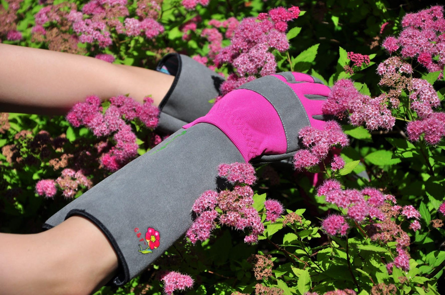 G & F Products 2431L Florist Pro Long Sleeve Rose gardening Gloves, Rose Pruning Gloves, Thorn Resistant Garden Gloves - Men's Large , Yellow , Army Green