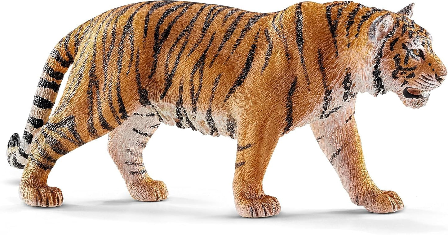 Schleich Wild Life - 5PC Wild Animal Toy Set - Jungle Safari Bundle with Panda, Macaw, Baby Orangutan, Elephant, and Tiger Figurine - Realistic Wildlife Figures for Screen-Free Play - Kids 3+ | 77588