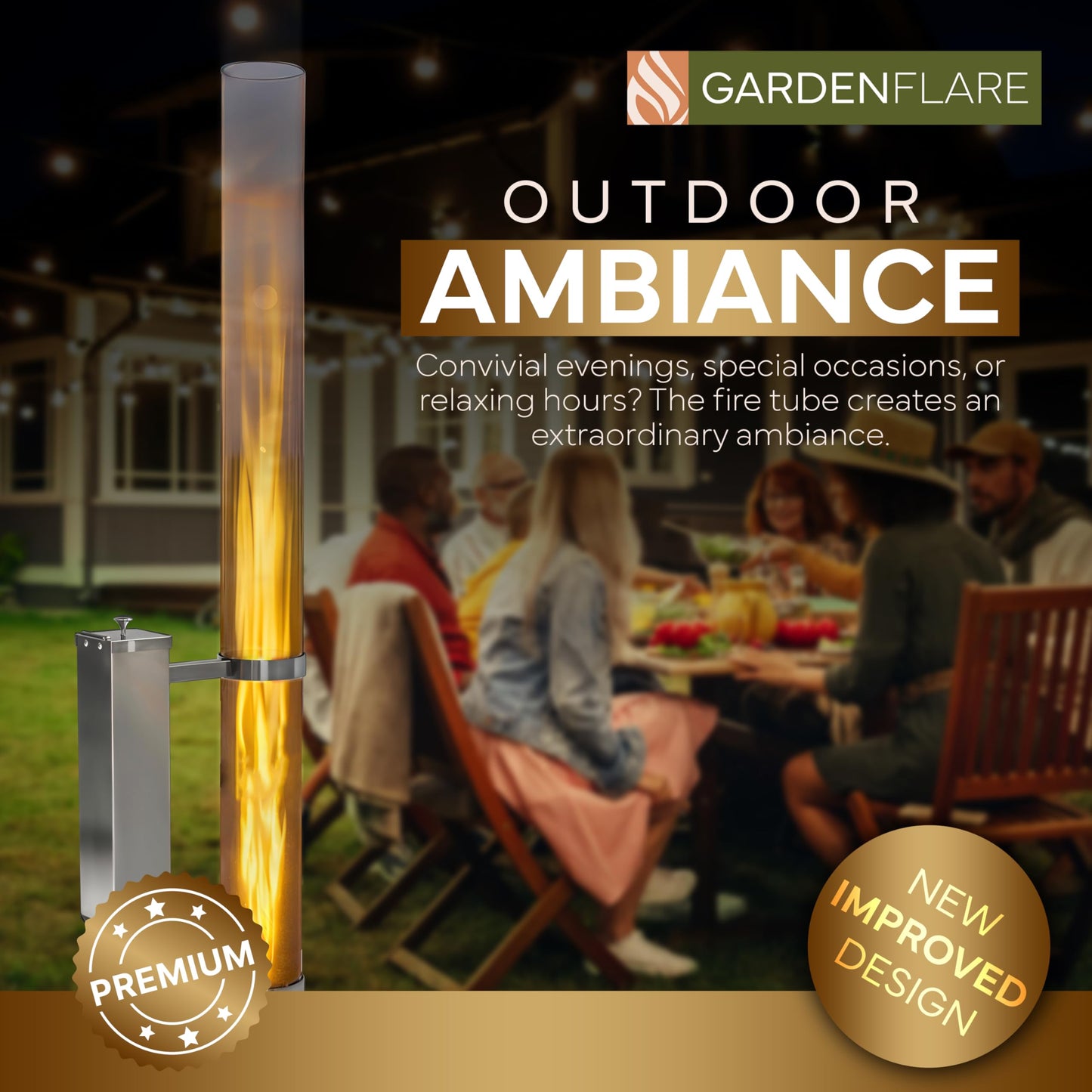 Gardenflare GARDENFLARE Stainless Steel Pellet Stove