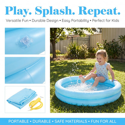 Baby Inflatable Pool, Sandpit Toys Blow up Pool Children Inflatable Pool Baby Blow Up Pool Wading Pool for Children Sand Outdoor Fishing Toy Sandpit Plaything