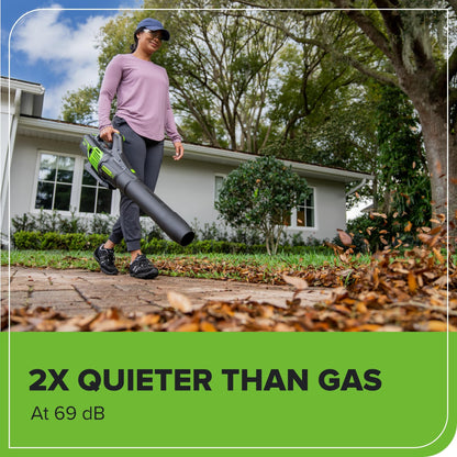Greenworks 60V 17" Brushless (Push) Mower + 60V (610 CFM) Brushless Blower, 4.0Ah Battery and 3A Charger