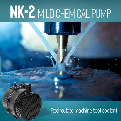 Little Giant NK-2 "NO-KORODE" Series, 115 Volt, 1/40 HP, 325 GPH Mild Acid, Alkalis and Hard Water Manual Submersible Pump with 18-Ft. Cord, Black, 527176