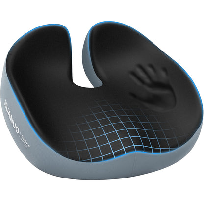 HUANUO Seat Cushion for Office Chair, Extra Large Memory Foam Cushion for Office Chair,Car & Wheelchair - Sciatica & Tailbone Pain Relief for Long Sitting, Ergonomic Design with Anti-Slip Bottom