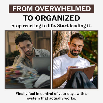 Sprouht Undated Daily Planner | 90 Day Daily & Weekly Productivity Journal with Hourly Schedule, To Do List, Goal Tracker & Habit Tracker | ADHD Planner for Men & Women | Hardcover Agenda