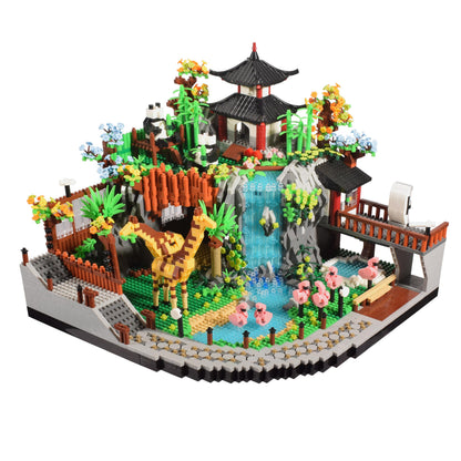 Zoo Micro Building Blocks Set with Giraffe Panda Flamingo 5000PCS for Adults or Teens Ages of 14+, Animals Park DIY Modle Kit in Living Room or Office Decorative Items, Collection Model for Lovers