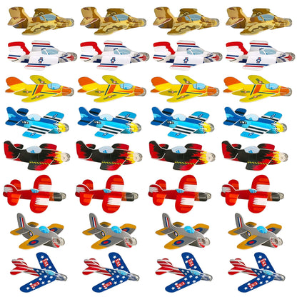 ArtCreativity Foam Airplanes For Kids - Bulk Set of 72 - Lightweight Planes with Various Designs - Individually Packed Foam Glider Planes for kids - Fun Airplane Party Favors for Boys and Girls