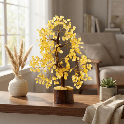 AstraVeda Citrine Tree, Crystal Tree of Life, Feng Shui, Healing Trees, Gemstones, Crystal Gifts, Healing Stones, Spiritual Gifts
