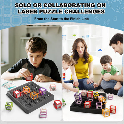 Innovakids Laser Maze - STEM Logic Toys for Ages 8-13, 60+ Challenges Puzzle Games, Great 8-13 Years Old Children Gift to Develop Spatial Imagination Problem-Solving Concentration, Team/Solo Play