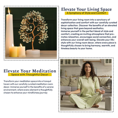 Green Jade Crystal Tree for Positive Energy - Chakra Tree of Life, Thoughtful Gift for Women - Clever Birthday Idea