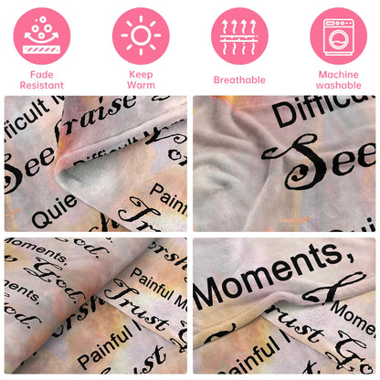 COMFAR Christian Gifts for Women Faith, Inspirational/Religious/Spiritual Gifts for Adults, Soft Throw Blankets for Women/Men, Personalized Blankets for Adults 40"x 50"